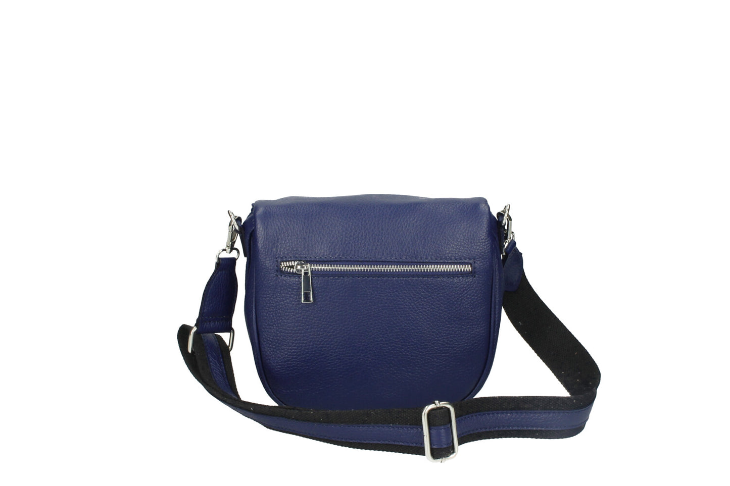 Denim Blue Italian Leather  Shoulder Bag - 'Nicole'