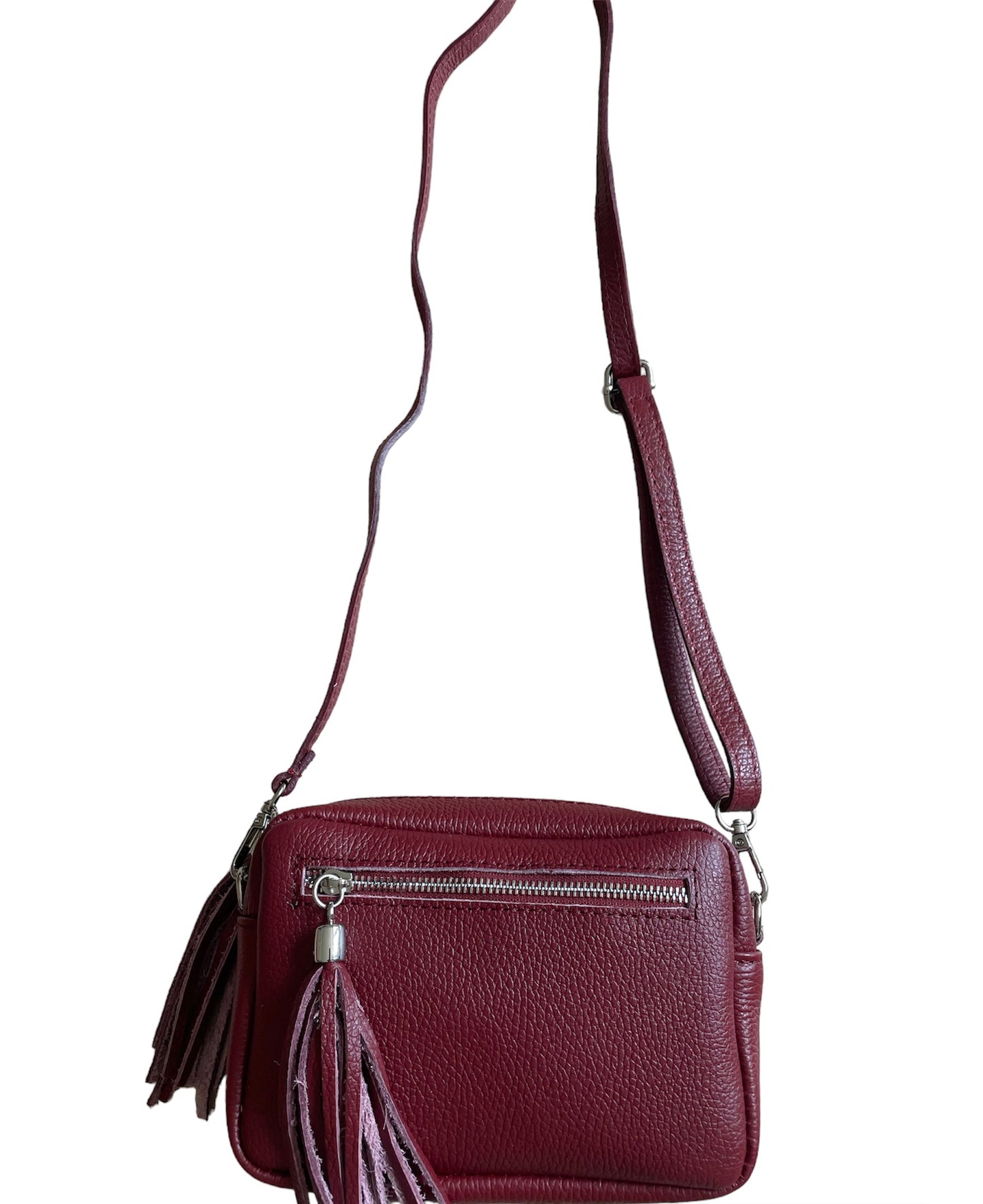 Leather Cross Body Bag-Stella